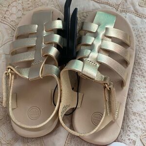 Gold Kids Sandals